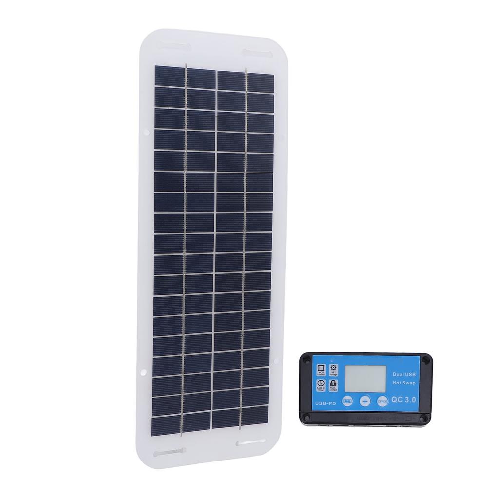 30W Solar Panel Kit Polycrystalline Silicon Solar Charger Panel Blue 100A Charge Controller 18V Ciga