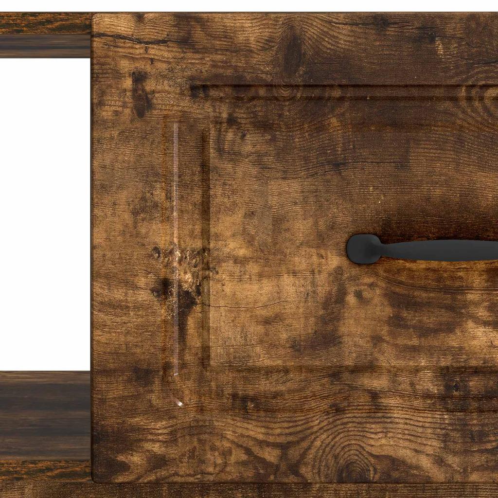 Coffee Table Smoked Oak 90 x 50 x 37 cm Particleboard