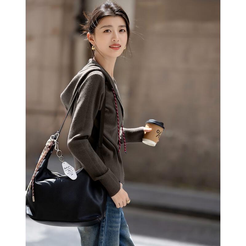 Demana Women's Hooded Embroidered Knit Sweater