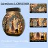 Acrylic fairy theme Mason Jar Light Catcher Wall hanging signs - Magic Forest Elf decorations for bedroom, living room, garden