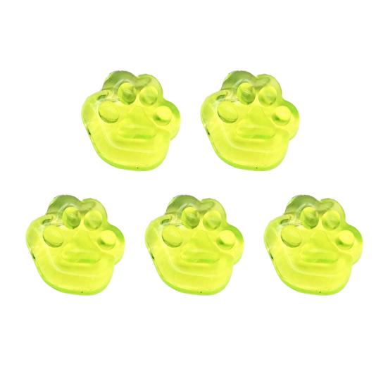 5Pcs Ice Cube Squeeze Toy Stretchy Transparent Cat Paw Sensory Toy Anxiety Relief Stress Ball Classroom Prizes Party Favors