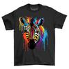 Zebra Paint Drip Design T-Shirt Mens Womens Tees Top - Unleash Your Wild Side! Funny T-Shirt Mens Womens Tees Top, Unisex