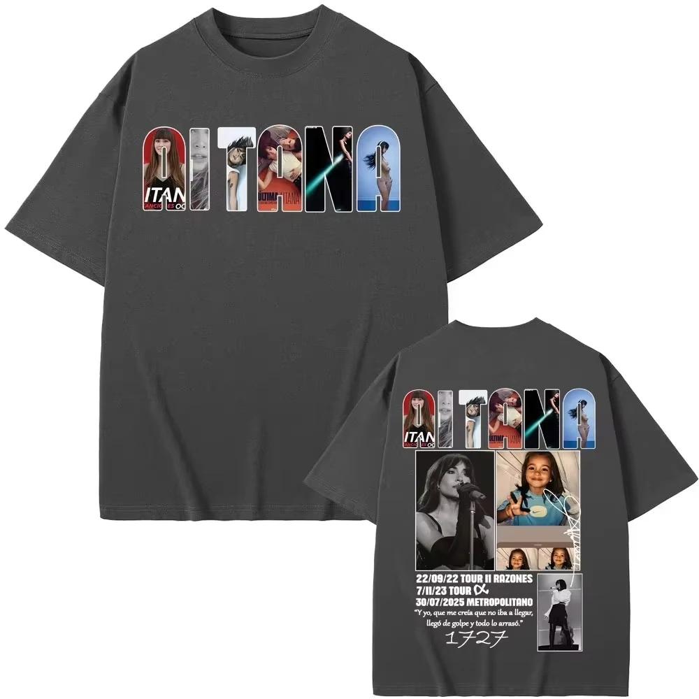 2026 Frühling Sommer Sängerin Aitana Musikalbum Tour Grafik T-Shirts Herren Damen Kleidung Mode Reiner Baumwollkomfort Lässiges Oberteil