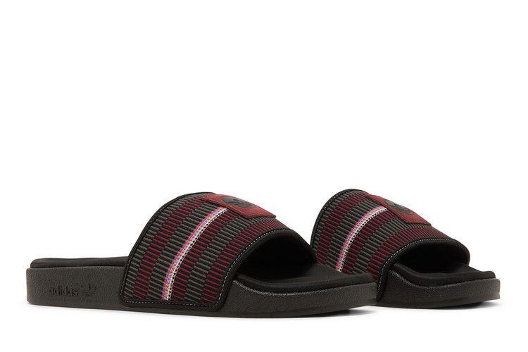 Klapki męskie adidas Adilette Slides Patchwork Core Black/Purple/Shadow Olive