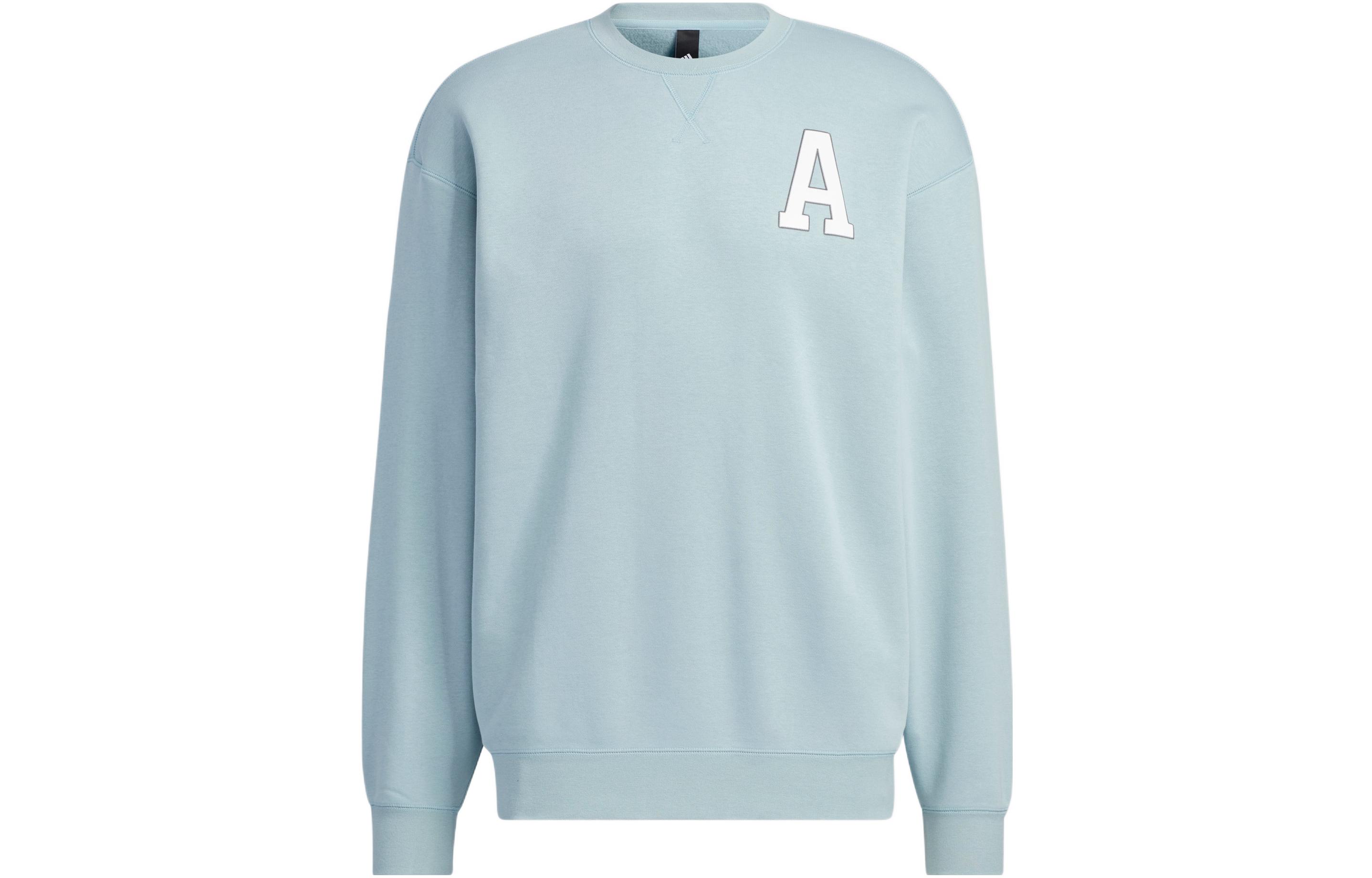 Adidas Sweatshirts Unisex Blue Crew Neck Moderate Regular IB2743 3XS