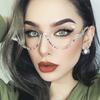 Vintage Anti Blue Light Optical Diamond Cat Eye Glasses Women For Female Luxury Brand Designer Myopia Prescription Eyewear Frame