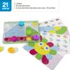 Lalaboom Baby Spielzeug Farb-Zuordnungs-Puzzle, Dreh- und Stecktafel, 21 Teile, BL710, Authentisch