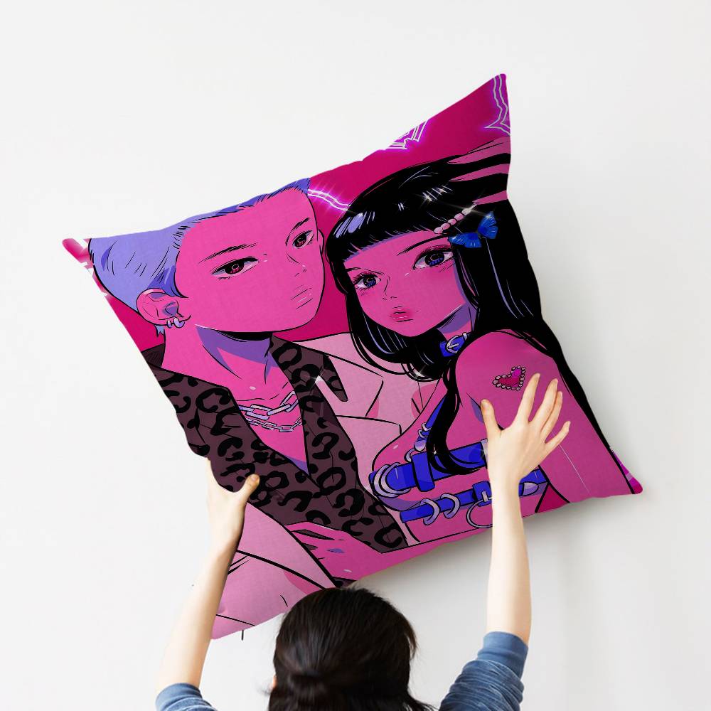 Ins Japanischer Anime Kissen Geschenke Heim Büro Einrichtung Schlafzimmer Sofa Auto Kissenbezug Hülle 45x45cm