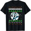 Snowboarding Mountain Snowman Snowboard Sports Lover Design T-Shirt(2)