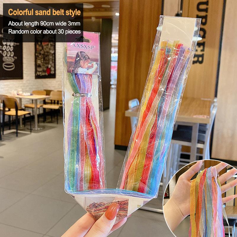 90Cm Mix Colorful 16-30Pcs Hair Braids Rope Strands For African Braids Girls Diy Ponytail Braids Women Styling Hair Accessories