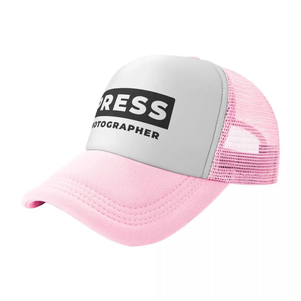Press Photographer ID Rounded Baseball Cap Luxury Caps Fishing Cap Bobble Hat For Girls Men's
