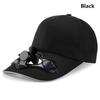 Camping Hiking Women Men Solar Cooling Novelty Sport Cap Sun Visor Fan Baseball Hat Travel Hat