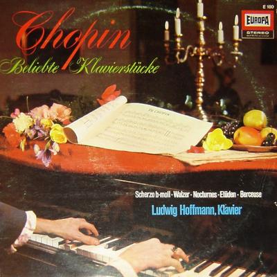 LP Skiva FRDRIC CHOPIN  LUDWIG HOFFMANN  Populära Pianostycken E180 Europa Tyskland Klassiskt Begagnad