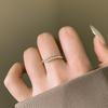 Elegant Versatile Pearl & Rhinestone Ring for Women - Personalized Fashionable Jewelry, High-End Trendy Design