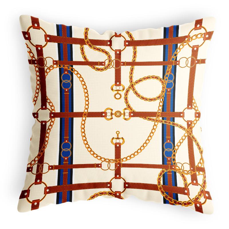 Throw Pillowcase Polyester Linen Satin Satin Home Style Cushion Cover Car Backrest Pillowcase Sofa