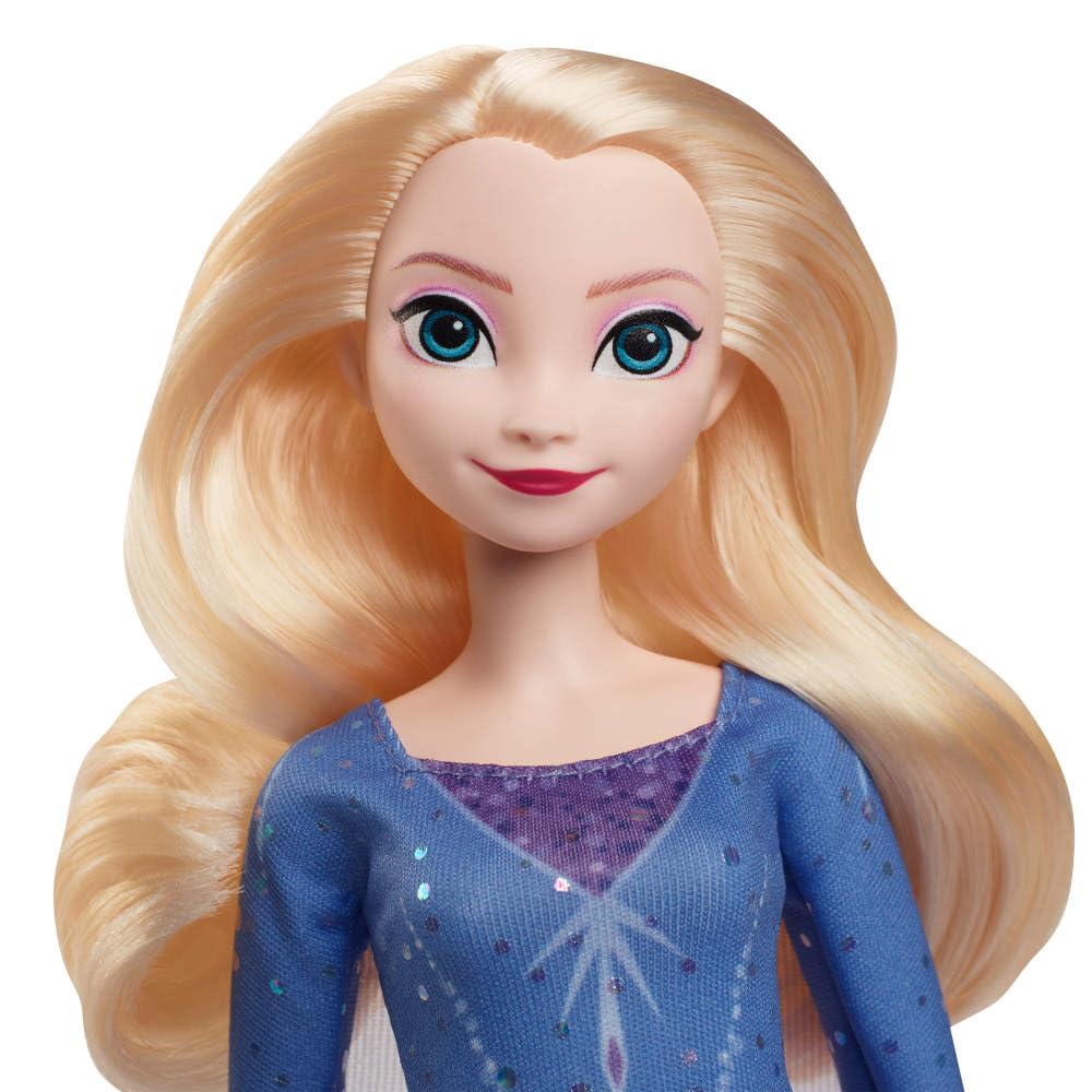 Mattel Disney Frozen Elsa Ice Skating Fashion Doll JBG53 - Removable Dress, Bendable Knees, Skates Included, Ages 3+