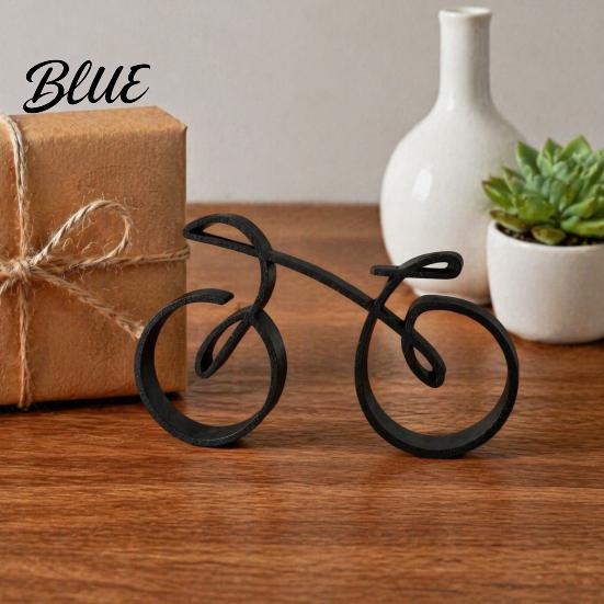 Geschenke für Radsportbegeisterte 3D-gedrucktes Fahrrad-Ornament Schreibtisch-Abstrakte Fahrradskulptur Kreative Künstlerische PLA-Statue Figur Moderne Minimalistische Dekoration