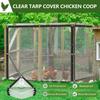 Prelată Transparentă Impermeabilă Prelată Impermeabilă Transparentă Cover Transparent pentru Grădină Patio Verandă Seră Închidere Adăpost Găină