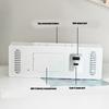 Modern LED Digital Alarm Clock With Pill Reminder And Brightness Adjustment Temperature Display For Home Office Decors