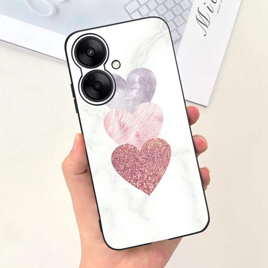 For Xiaomi Redmi 13C 5G Redmi 13R 5G Case Soft Silicone Phone Cases Butterfly Cactus CAPA For Redmi13C Redmi13R 5G Funda Bumper