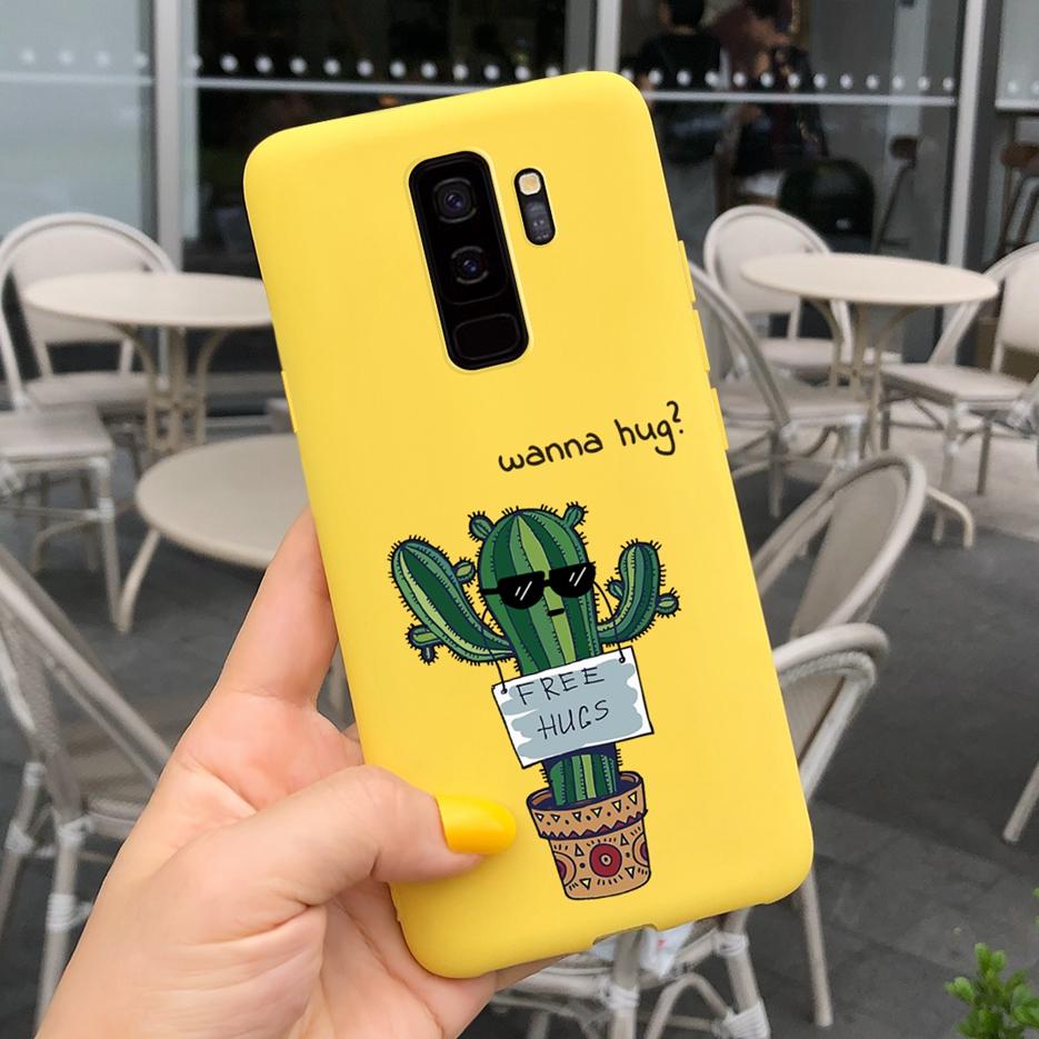 For Samsung Galaxy S9 Plus Case S9+ G965F Cute Candy Painted Fundas Matte Cover For Samsung S9 S9+ S 9 Plus Phone Case Soft Bags