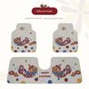 Floor Mats, Cute Cartoon Style, New Model, Anti-Dirt, Easy to Clean, Wear-Resistant, Integrated Rear Seat, Girls' Silk Loop Carpet-Style Floor Mats