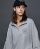 STAFFONLY Sunny Hills Logo Half Zip-Up (Melange Grey)