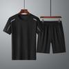 Men's Quick-Dry Ice Silk Round Neck Running Suit: 3-Piece Summer 2024 Bestseller