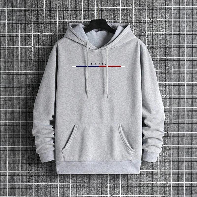2025 New Hooded Sweatshirt Male Trendy Casual Wear Autumn Winter Cool Hoody Mens Hip Hop Hoodies Streetwear Urban Paris Fashion