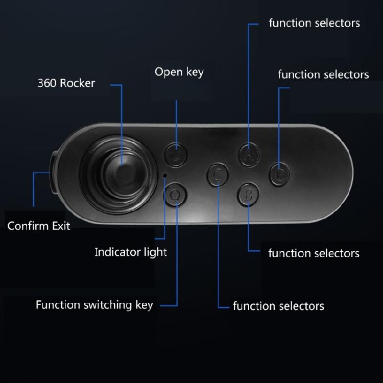 Handy Wireless Gamepad Multi Function Remote Control ABS for Immersive Gaming