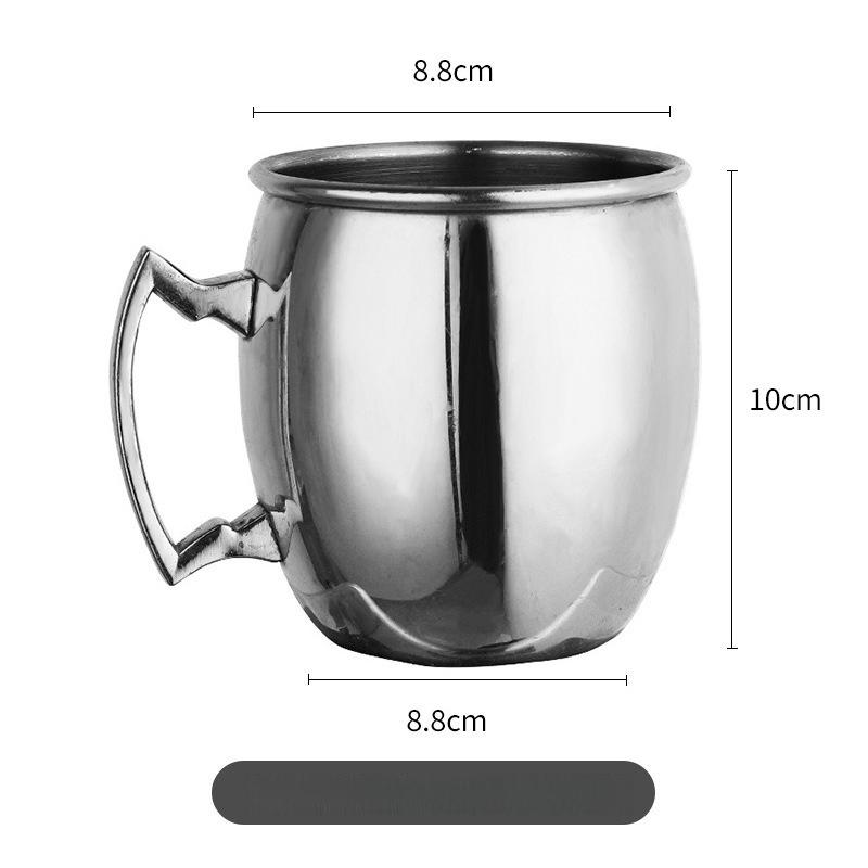 Hamret kobberbelagt Moscow Mule Mug Ølkopp Kaffekopp Krus Kobberbelagt kopp