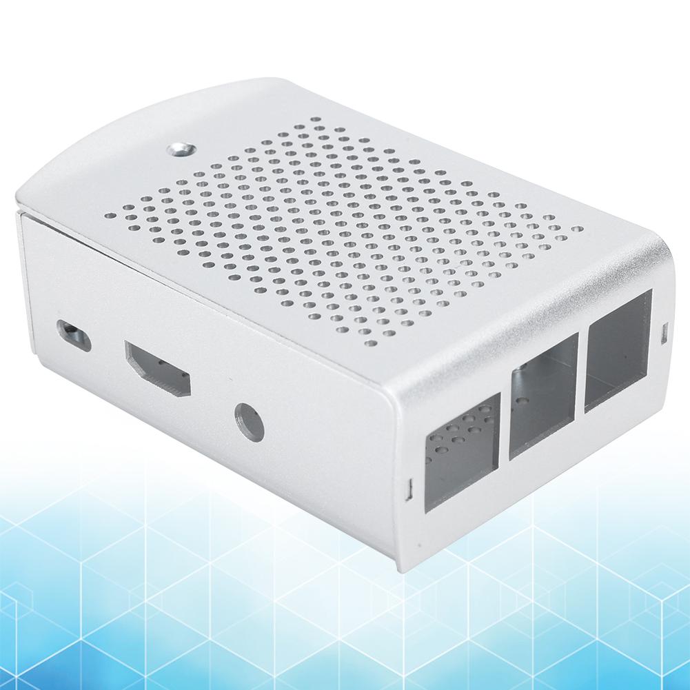 Aluminum Alloy Case for Raspberry Pi 3 b 2B Motherboard Cooling Protective Box Silver