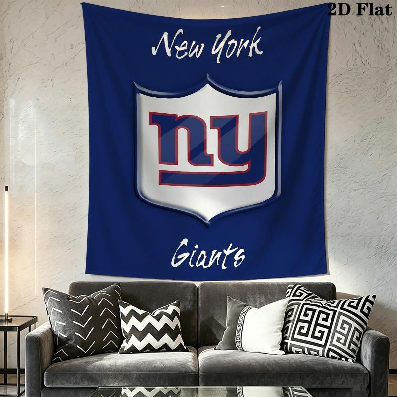 New York Giants Wall Tapestry Aesthetic Wall Hanging Printed Fabric Blanket Decorative Tapestries for Bedroom Living Room Home Decor
