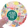 110 New Jesus Loves You Graffiti Stickers Decorate Notebook Suitcase Mobile Phone DIY Stickers