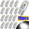 10/5pcs W5W Led T10 Car Light COB Glass 6000K White Auto Automobiles License Plate Lamp Dome Read DRL Bulb Style 12V Universal