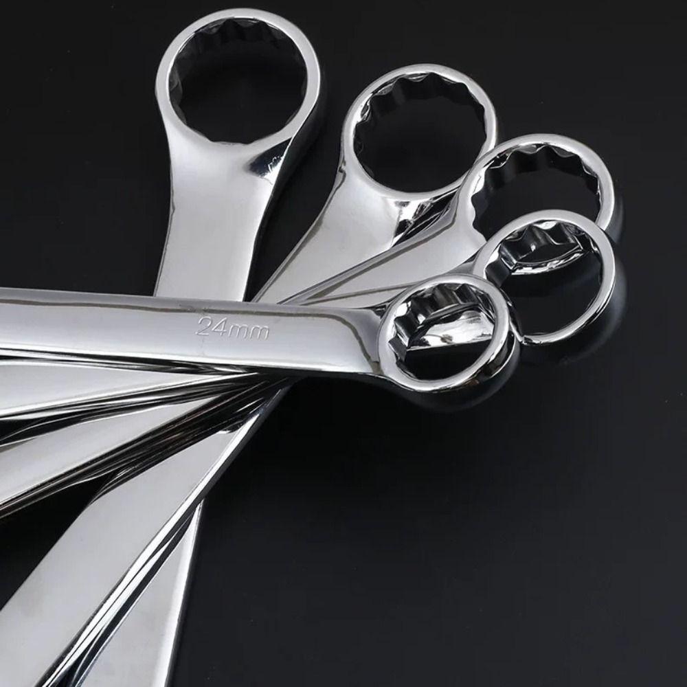 Chrome Vanadium Steel Combination Wrench 6-32mm Combo Spanner Open Box End Wrench Home Use