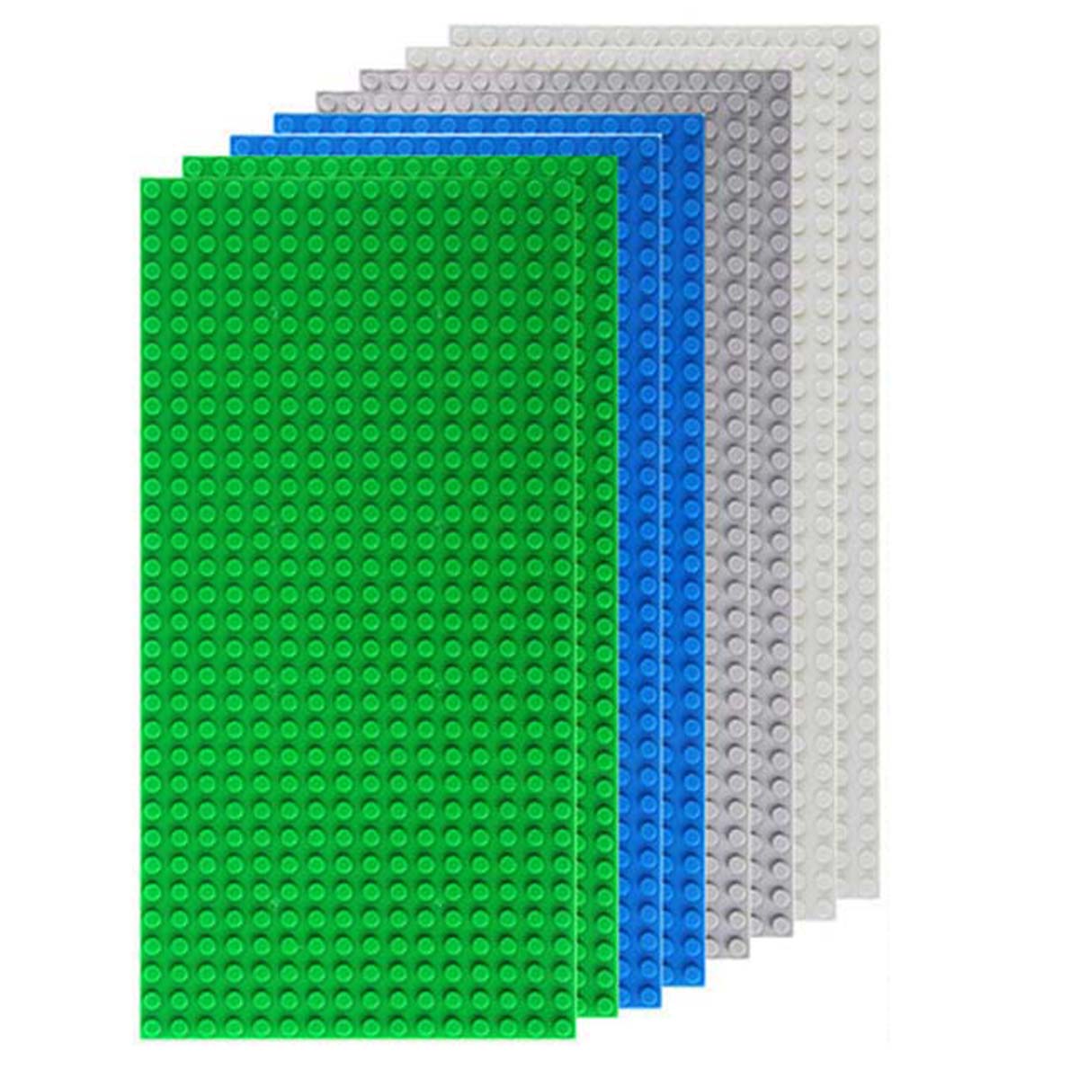 Non-Toxic 8Pcs 16X32 Dots Classic Base Plates Moc Dly Plastic Bricks Baseplates Citydimensions Building Blocks Figures Construction Toys 8pcs 16x32