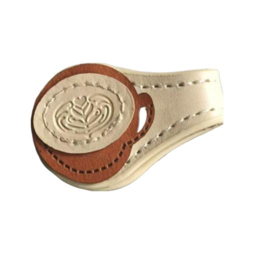 

1 шт. Винтажная закладка «Кофе и роза», кожаный магнитный держатель страниц с двусторонним дизайном, идеальный аксессуар для чтения, подарок, закладки