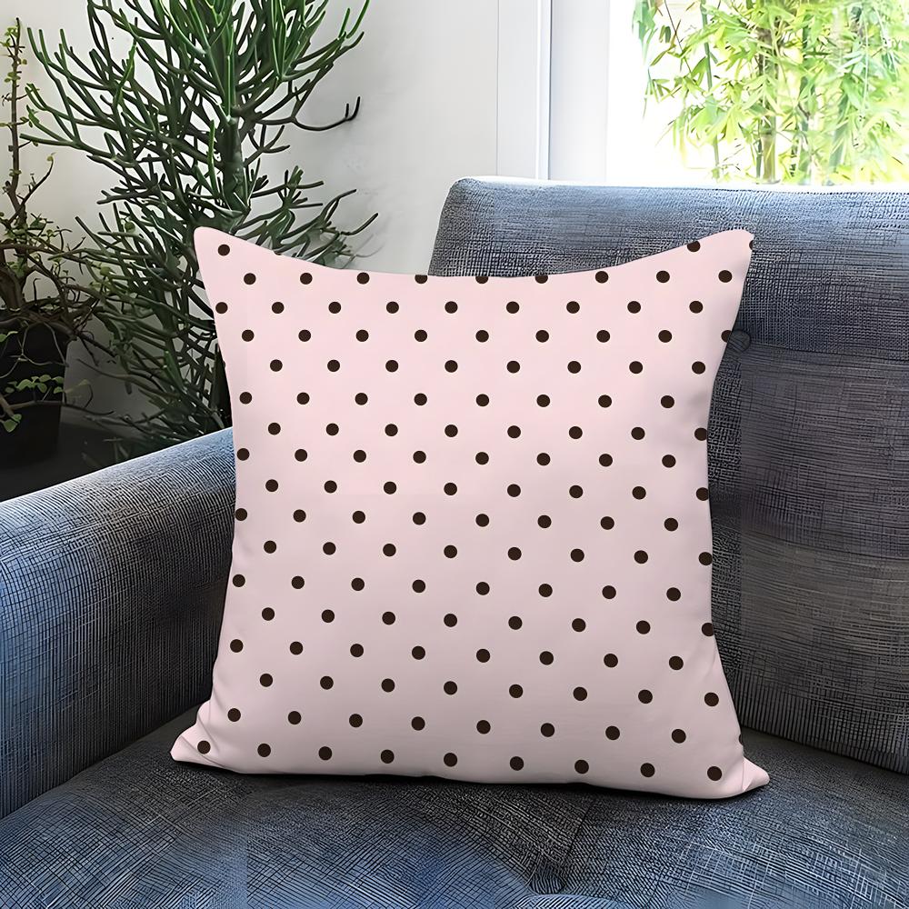 Dot pattern Cushion Cover Comfortable Reversible Pillow Cover Ideal for Car Sofa Bedroom  Beyond