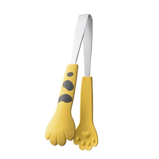 Food Clips Cat Paw Styling Food Tongs Salad Bread Baking Dessert Clips 430 Stainless Steel Food Tongs