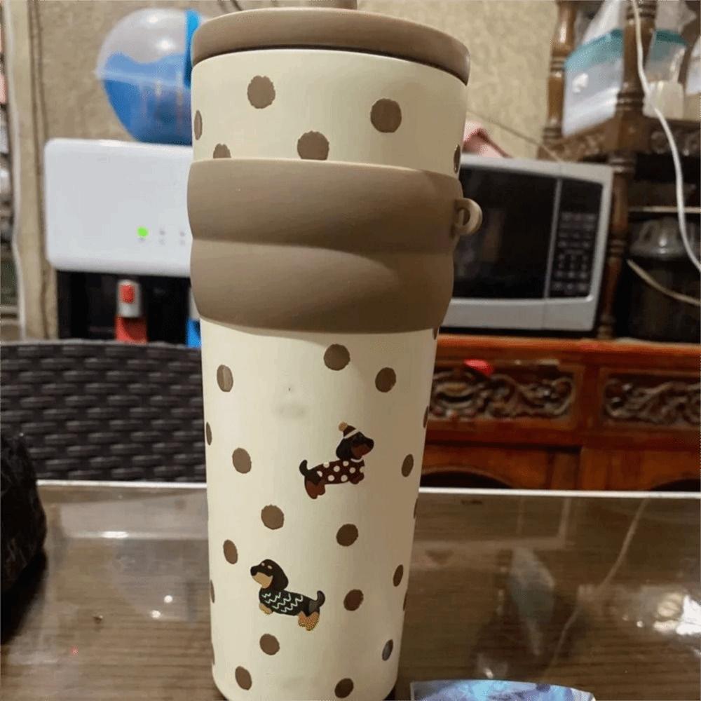 Leak-Proof Vacuum Cup 700ml Car Cup Portable Stainless Steel Insulation Cup  Outdoor Activities