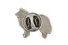 Collie de Pelo Longo - Broche de cachorro banhado a prata, alfinete elegante, decoração de lapela de jaqueta da marca Art-Dog