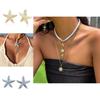 Elegant Gold Starfish Earrings Stylish Alloy Plated Summer Jewelry For Women