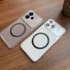 Case for OPPO Reno15 Pro Max 5G Wireless Charging Magnetic Ring Casing Anti-Fingerprint Matte Cover