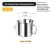 304 Stainless Steel Portable Folding Cup for Camping and Hiking