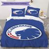 F.C. Copenhagen Pattern Bedding,Quilt Set Quilt Cover Pillowcase Home Birthday Gift(1 * Duvet Cover + 2 * Pillowcase, Without Core)_lx