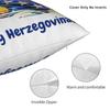 Decorative Pillowcase Bosnia and Herzegovina Flag Merchandise Home  Throw Pillow Case Cover Zippered Multi-Size