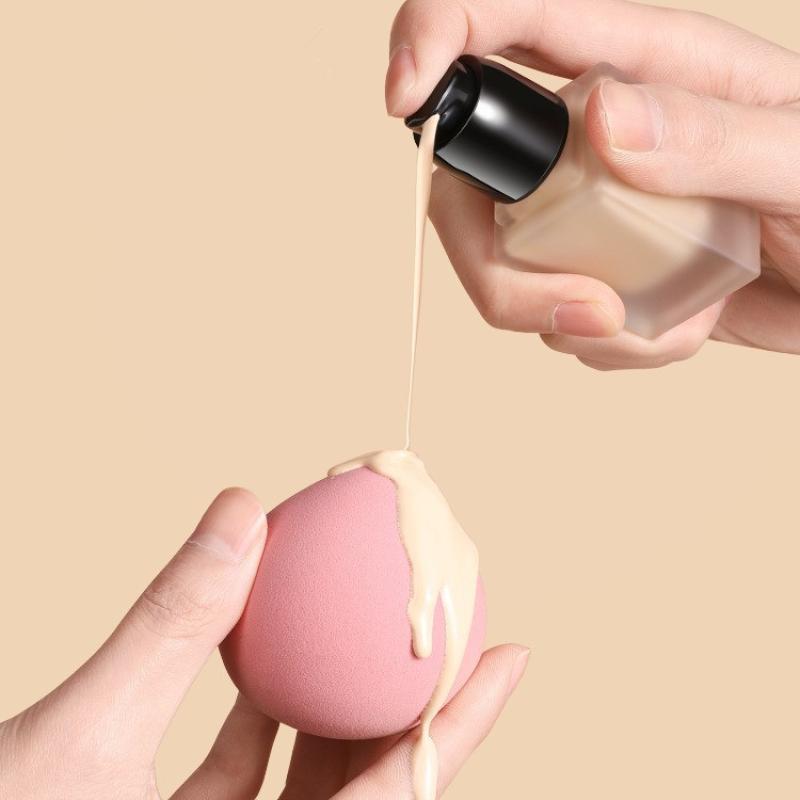 15/30Ml Empty Pump Bottle Glass Liquid Foundation Container Makeup Transparent Square Refillable Bottle Portable Pump Bottle