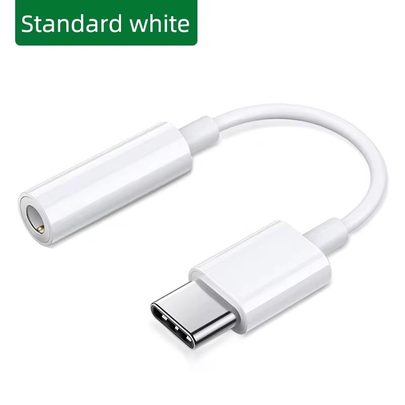 USB Type C To 3.5mm Audio Adapter USB C To 3.5mm Aux Jack Female Right Angle Headphone Converters for IPhone 16 Pro Max Samsung