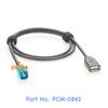 4-Core HSD Code Z Male To USB 2.0 Type A Female Extension Cable USB To HSD LVDS Cable for Car Head Unit Control Screen RCC NAC
